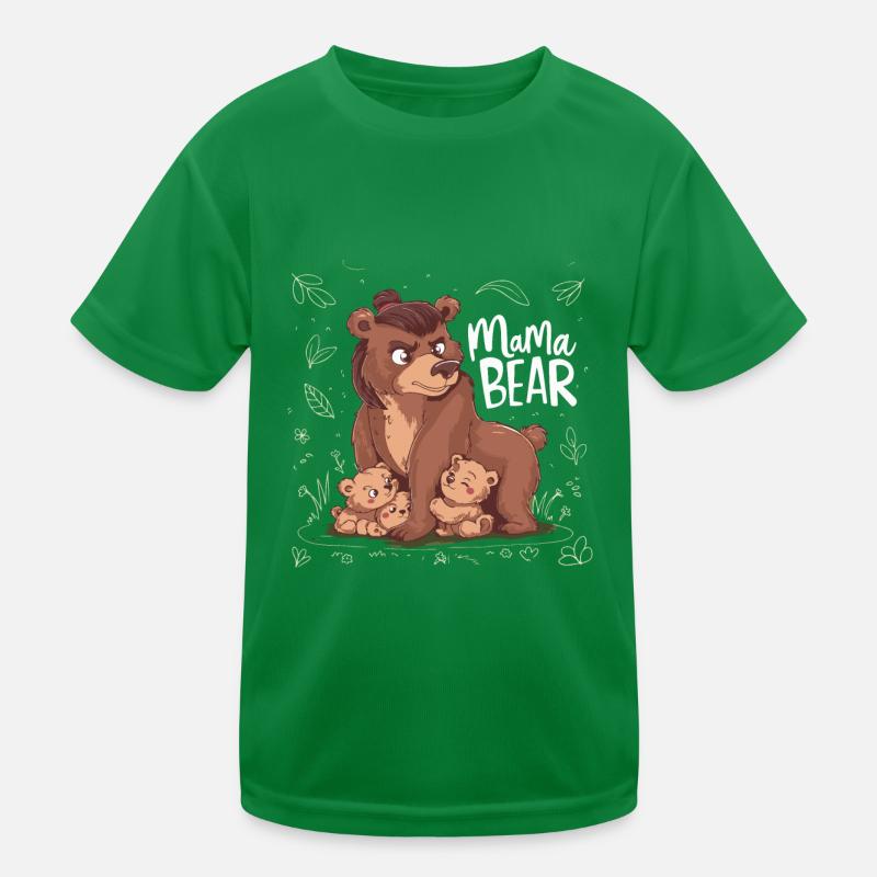 Mama Bär Kinder Funktions-T-Shirt