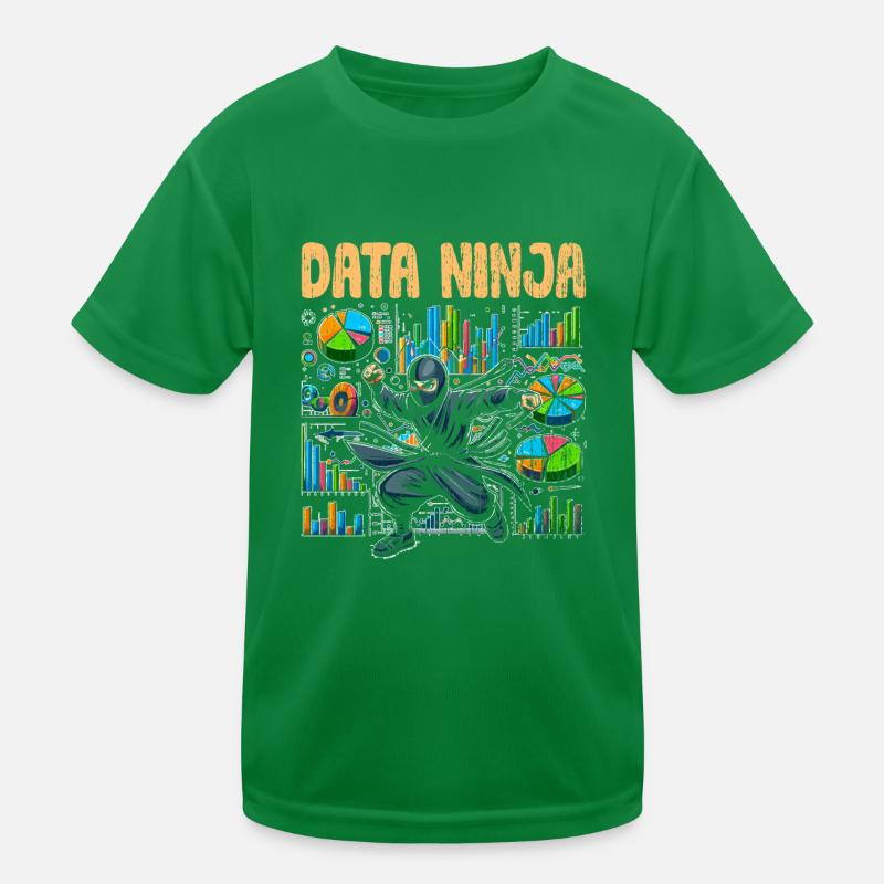 Data Ninja Retro Data Science Deep Learning pour T-shirt sport Enfant