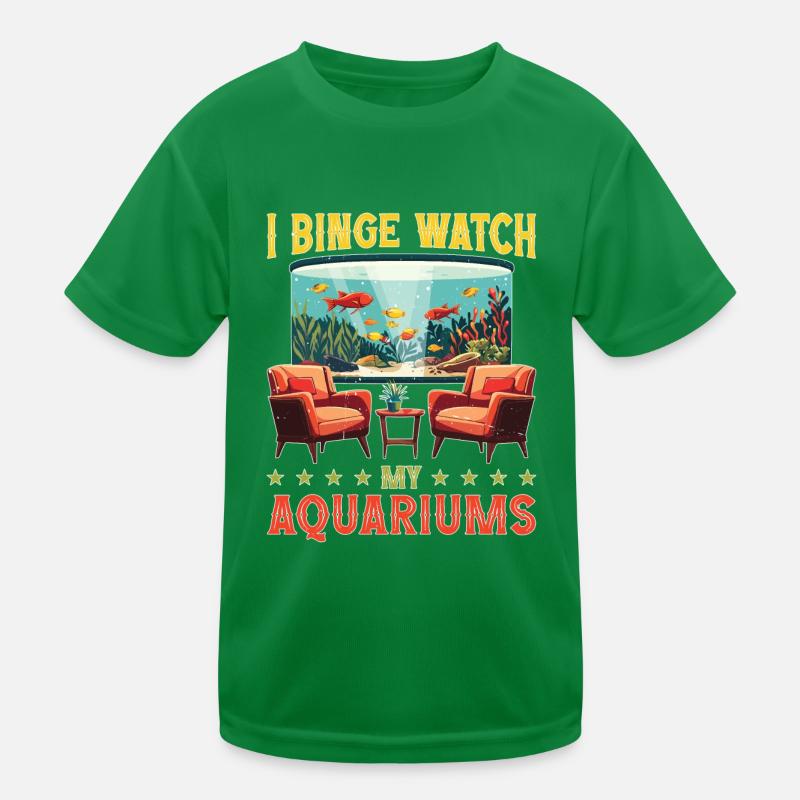 Je regarde mes aquariums 2 T-shirt sport Enfant