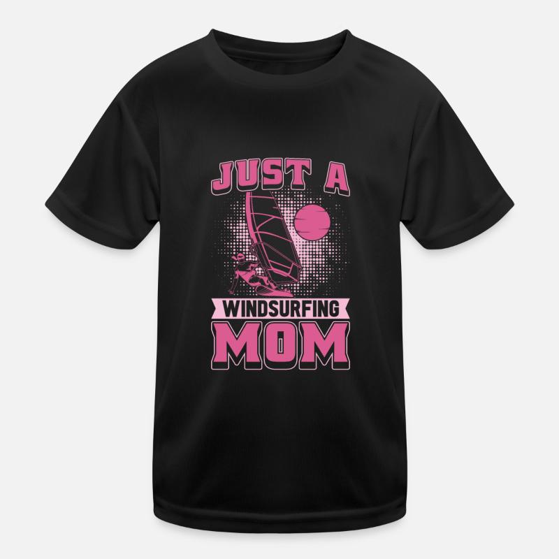 Windsurfen Windsurfer Just A Windsurfing Mom Kinder Funktions-T-Shirt