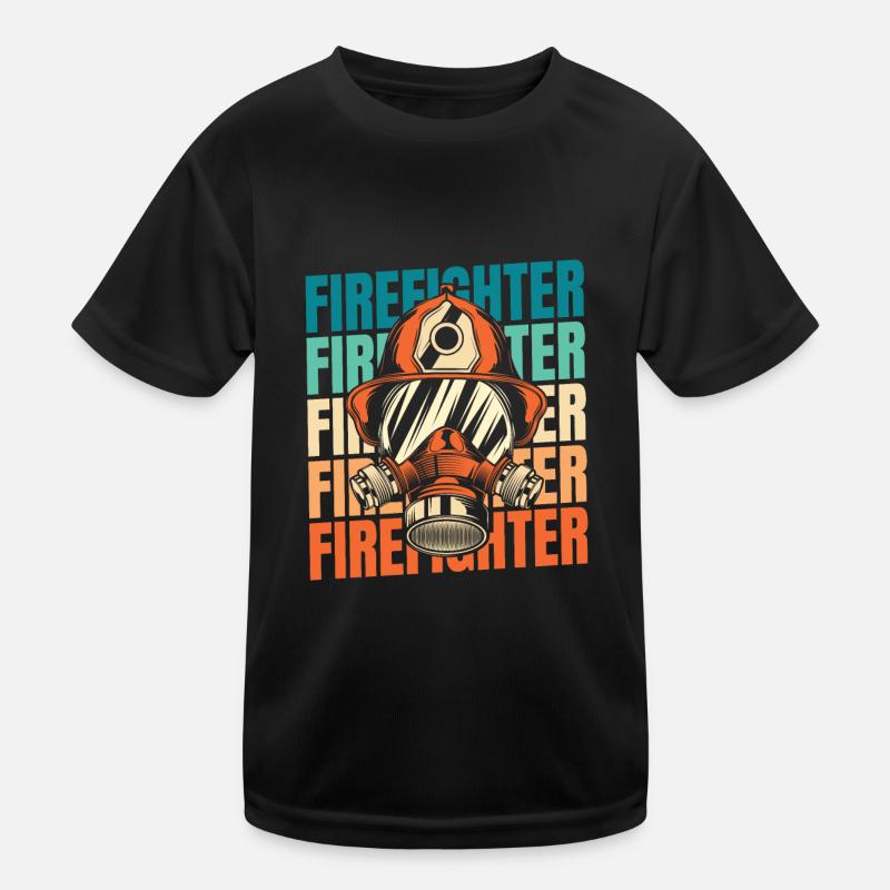 Fireman Kids Functional T-Shirt