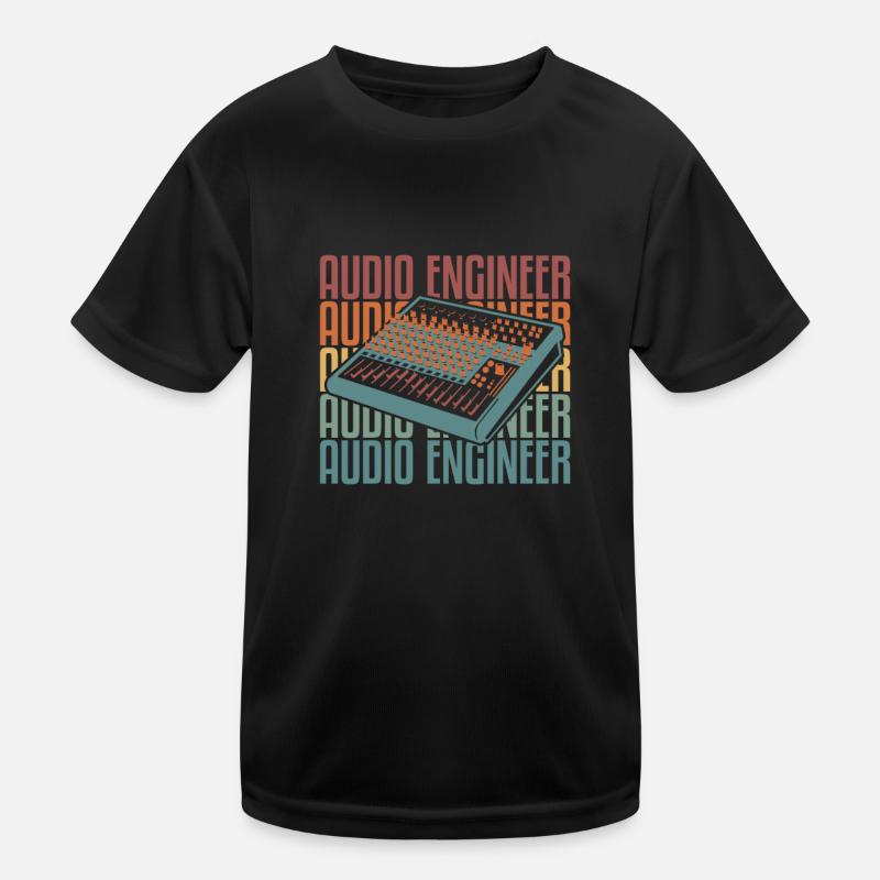 Tontechniker Toningenieur Kinder Funktions-T-Shirt