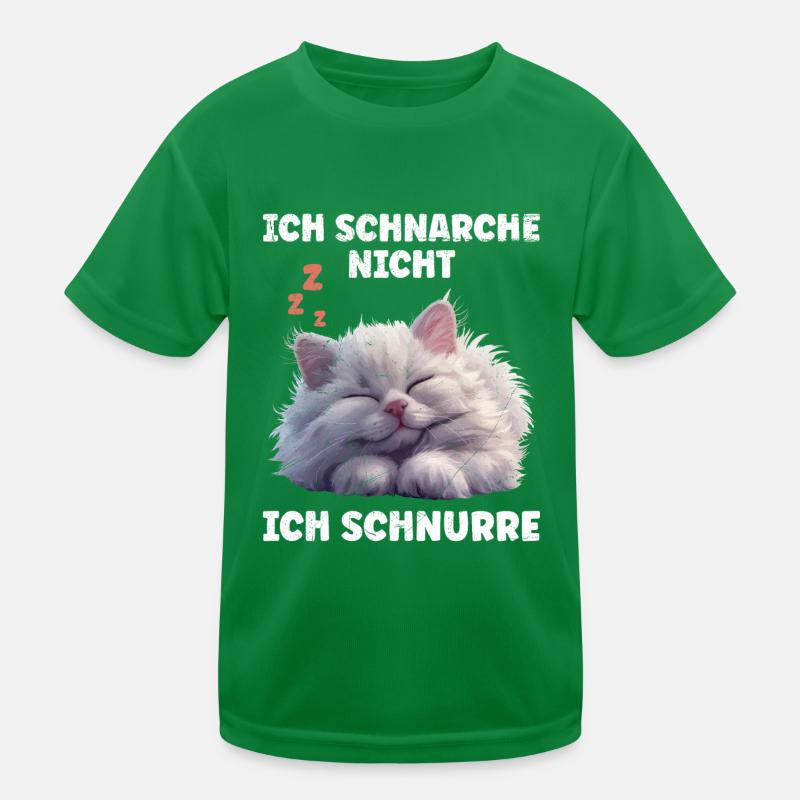 Perserkatze Lustig SCHNARCHE NICHT ICH SCHNURRE Kinder Funktions-T-Shirt