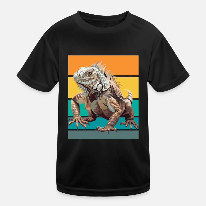 Design rétro Iguana T-shirt sport Enfant