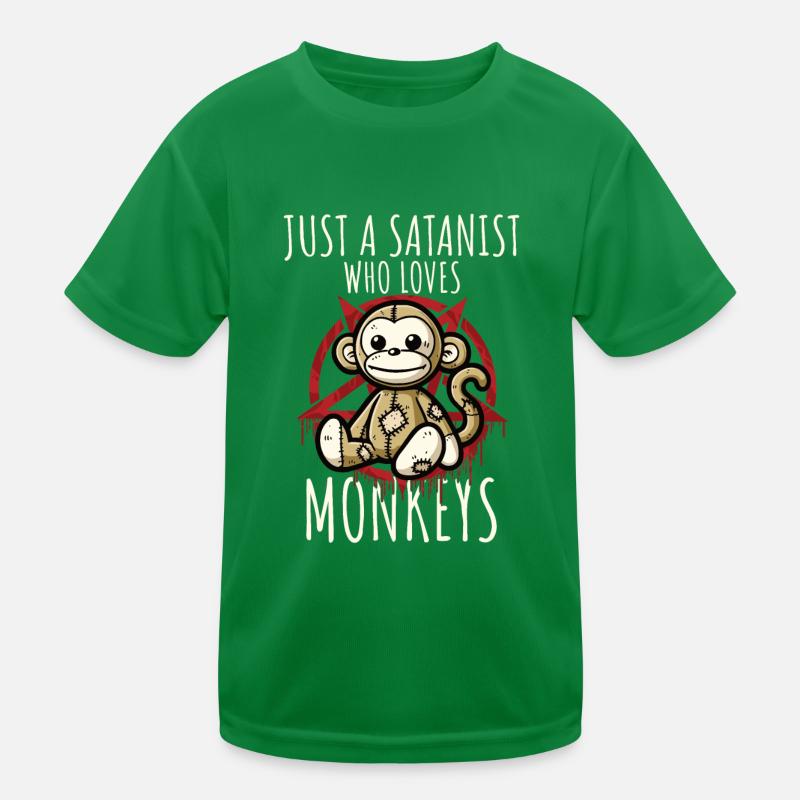 Idéal pour les gothiques qui ont une préférence pour les singes T-shirt sport Enfant