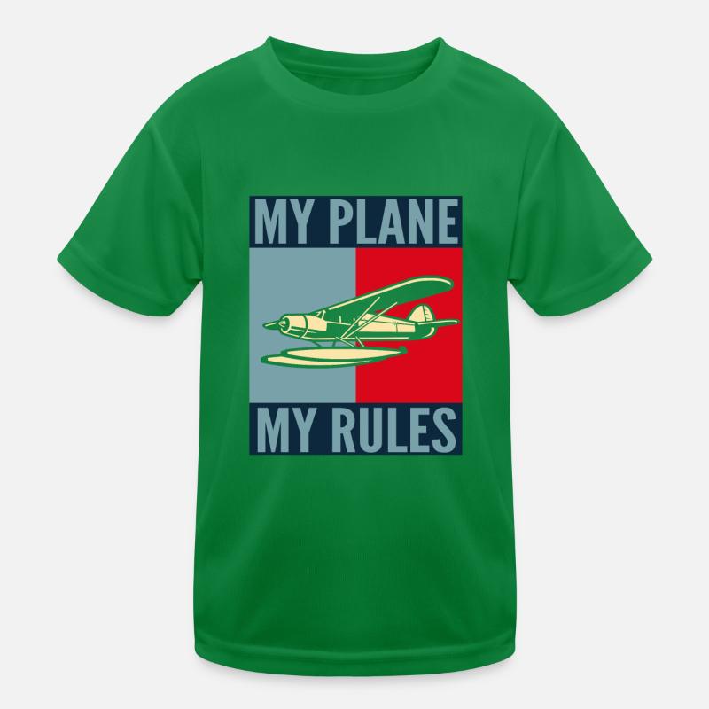 Pilot My Plane My Rules Kids Functional T-Shirt