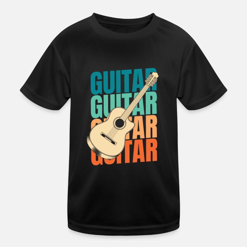 Acoustic Guitar Kids Functional T-Shirt