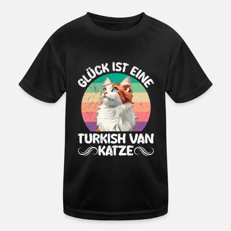 Turkish Van HAPPINESS IS A TURKISH VAN CAT Kids Functional T-Shirt