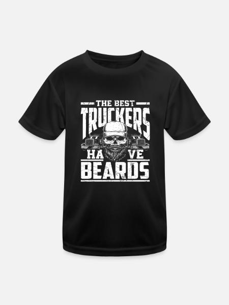 Chauffeur de camion Bard - T-shirt sport Enfant - noir - Devant