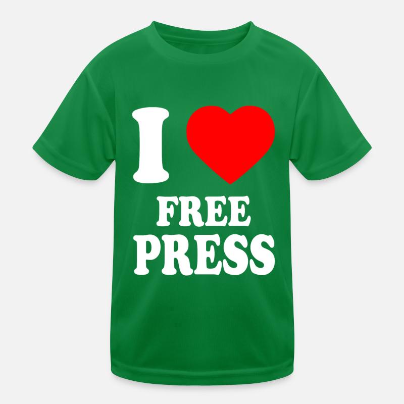i love free press Kinder Funktions-T-Shirt
