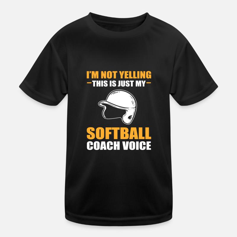 Softball Softball-Spieler Kinder Funktions-T-Shirt