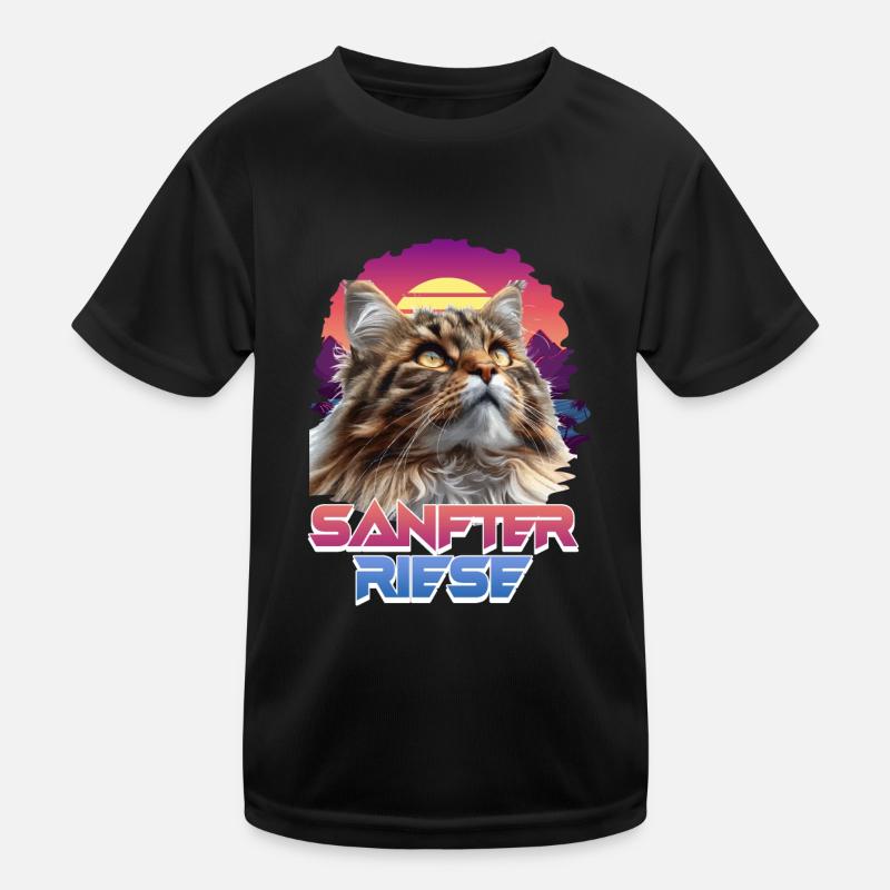 Maine Coon Chat GENTIL GÉANT Drôle Main Coon T-shirt sport Enfant