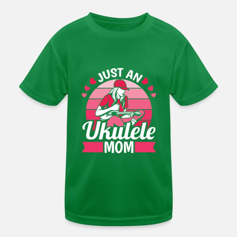 Ukulele Mutter Just An Ukulele Mom Kinder Funktions-T-Shirt