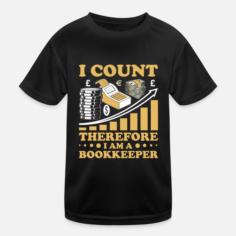 Comptabilité Comptable Financier Profession de comptable T-shirt sport Enfant