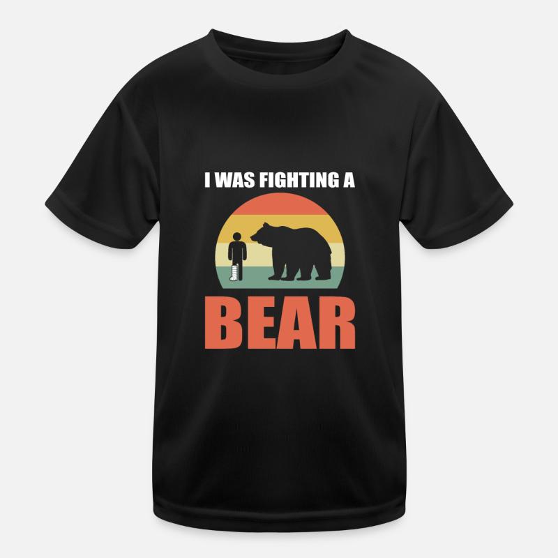 Gebrochenes Bein Kinder Funktions-T-Shirt