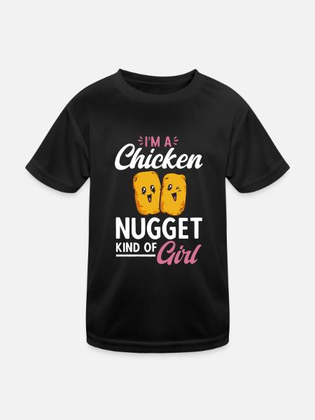 Nuggets de poulet Nuggets de poulet - T-shirt sport Enfant - noir - Devant