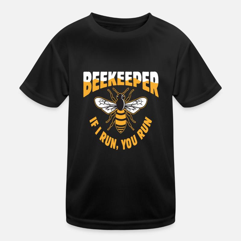 Imker Wenn Ich Laufe, Läufst Du Kinder Funktions-T-Shirt