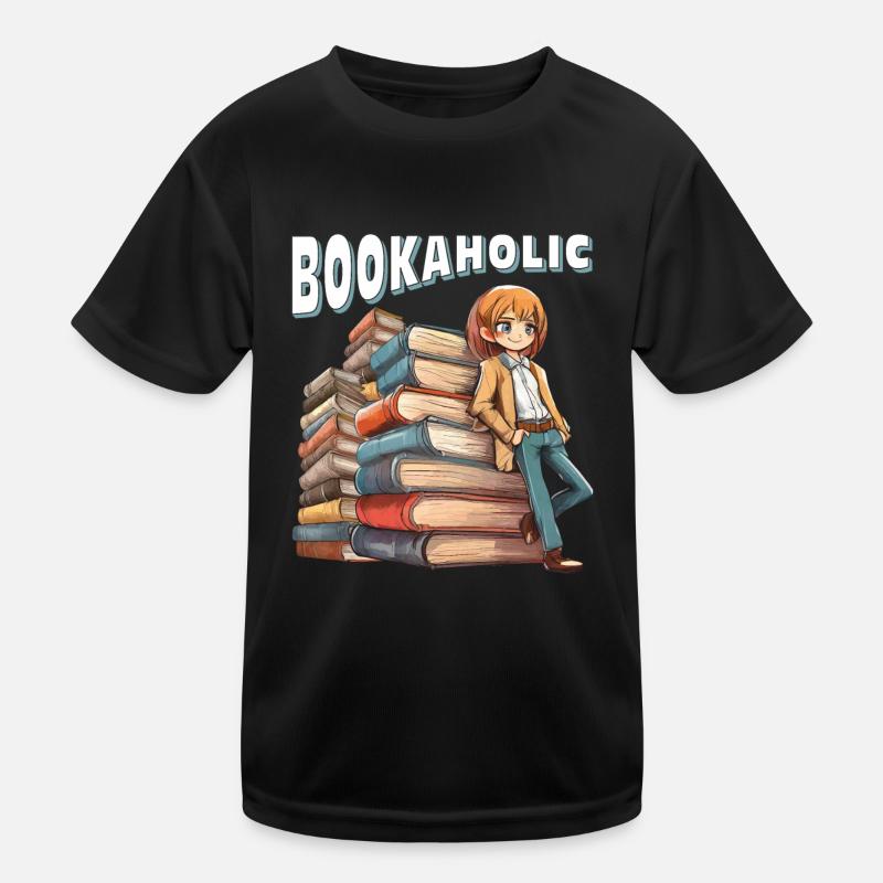 BÜCHER BOOKAHOLIC Kinder Funktions-T-Shirt