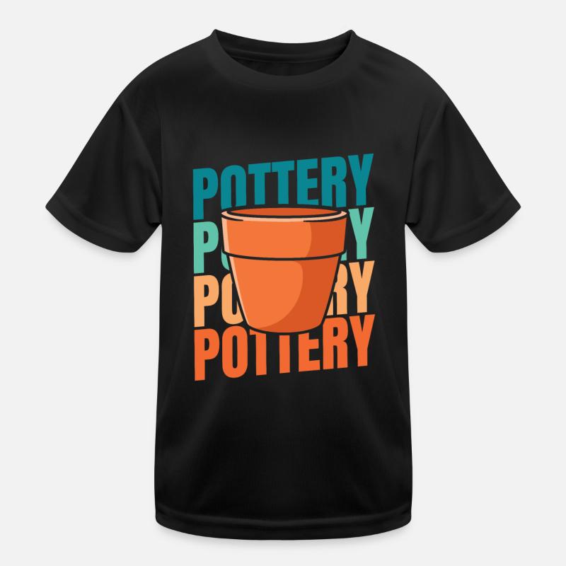 Töpfern Kinder Funktions-T-Shirt