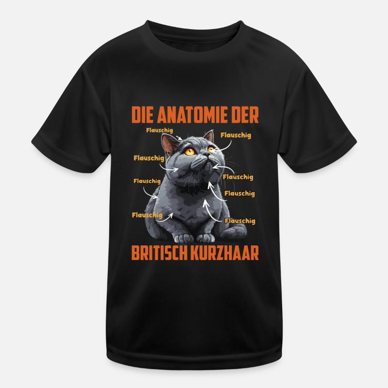 Britisch Kurzhaar DIE ANATOMIE EINER BRITISCH Kinder Funktions-T-Shirt