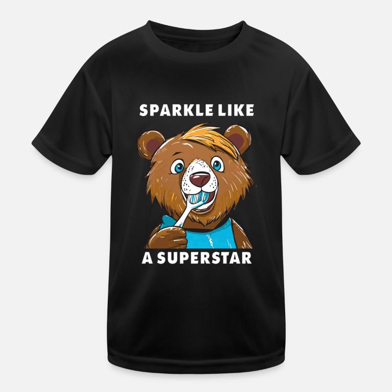BÄR SPARKLE LIKE A SUPERSTAR Kinder Funktions-T-Shirt