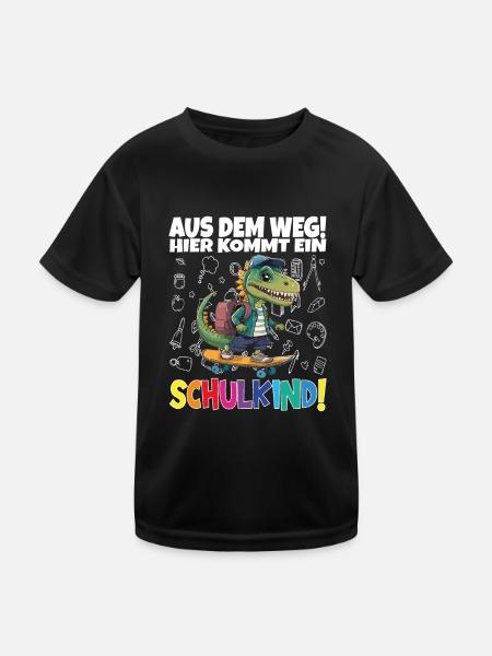 School Child 2024 School Enrollment Back to School - Kids Functional T-Shirt - black - Front