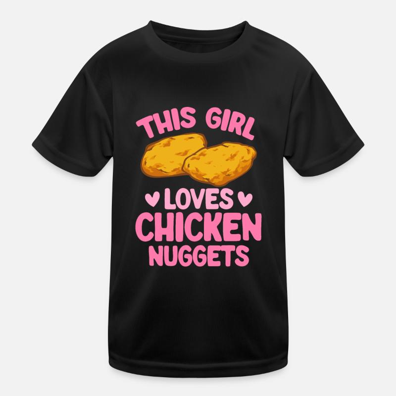 Nuggets de poulet Nuggets de poulet T-shirt sport Enfant
