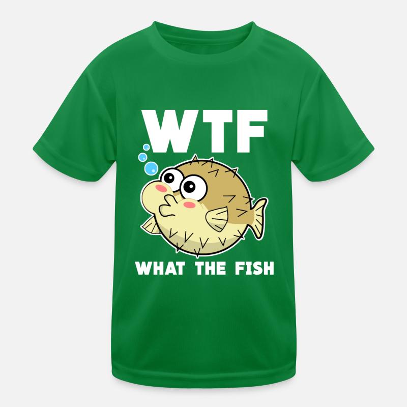 Puffer Fish Joke with Pufferfish Kinder Funktions-T-Shirt
