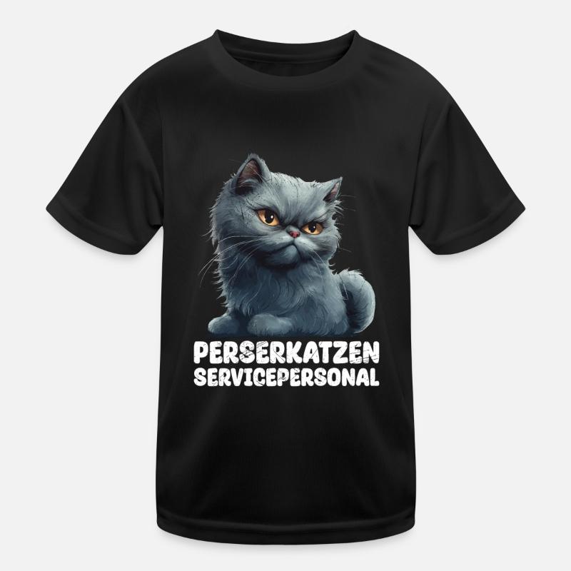 CHAT PERSAN SERVICE STAFF Drôle de chat persan T-shirt sport Enfant