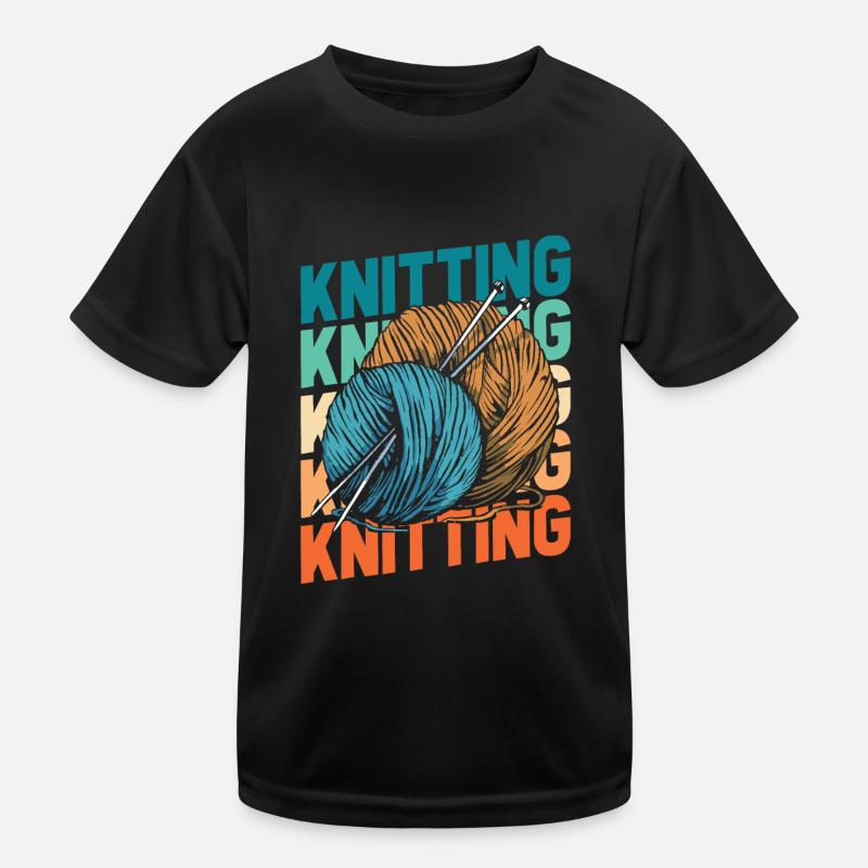 Stricken Kinder Funktions-T-Shirt
