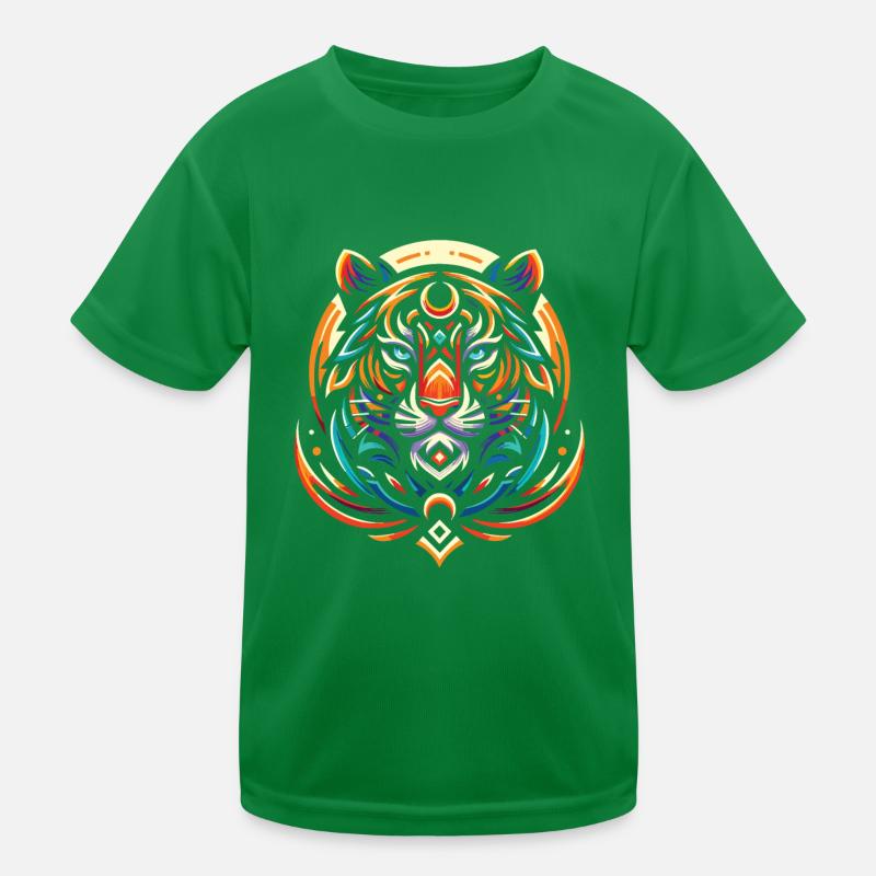 Phases de lune du tigre T-shirt sport Enfant