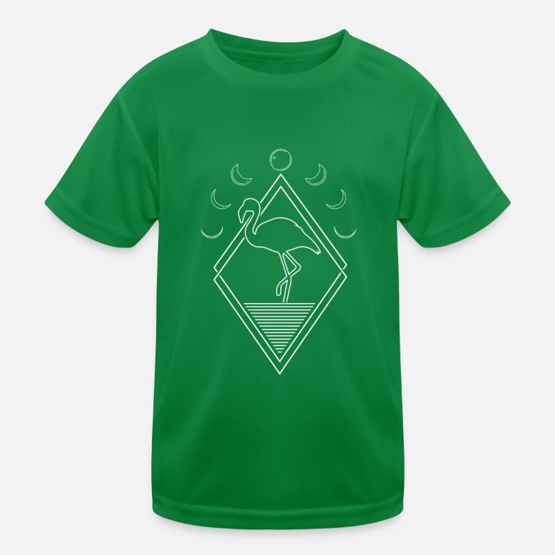 Flamant rose phases de lune T-shirt sport Enfant