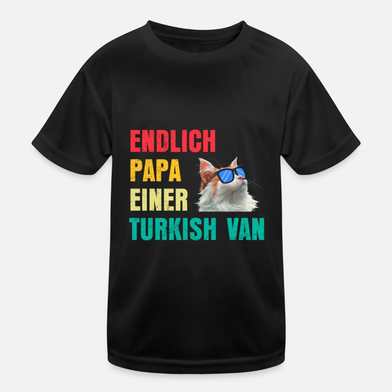 Papa Chat ENFIN PAPA D’UN VAN CHAT TURC T-shirt sport Enfant