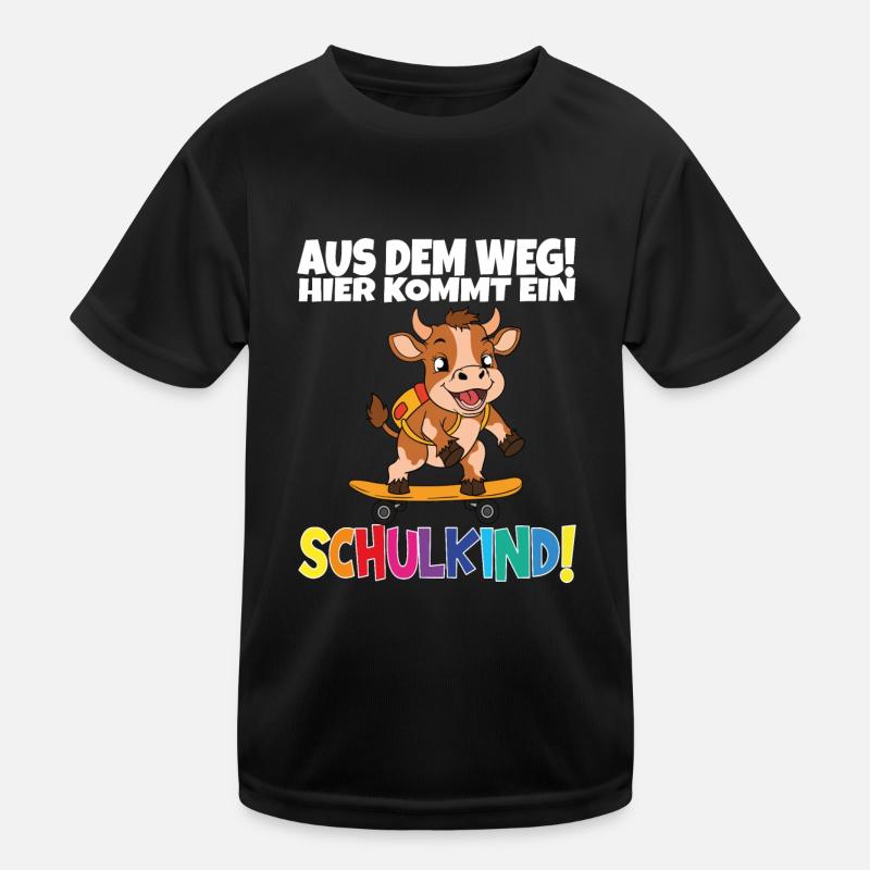 Schulkind 2024 Einschulung Schulanfang - Kinder Funktions-T-Shirt - Schwarz
