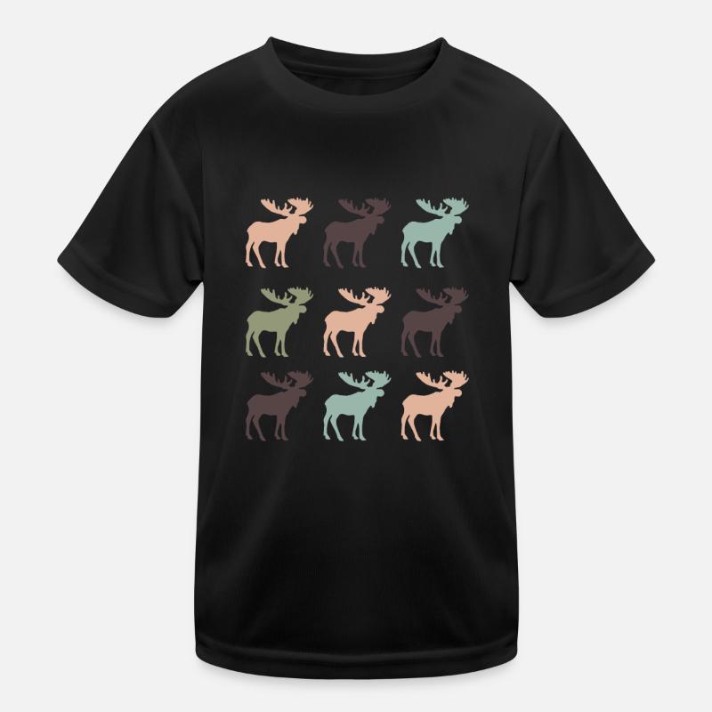Elch Kinder Funktions-T-Shirt