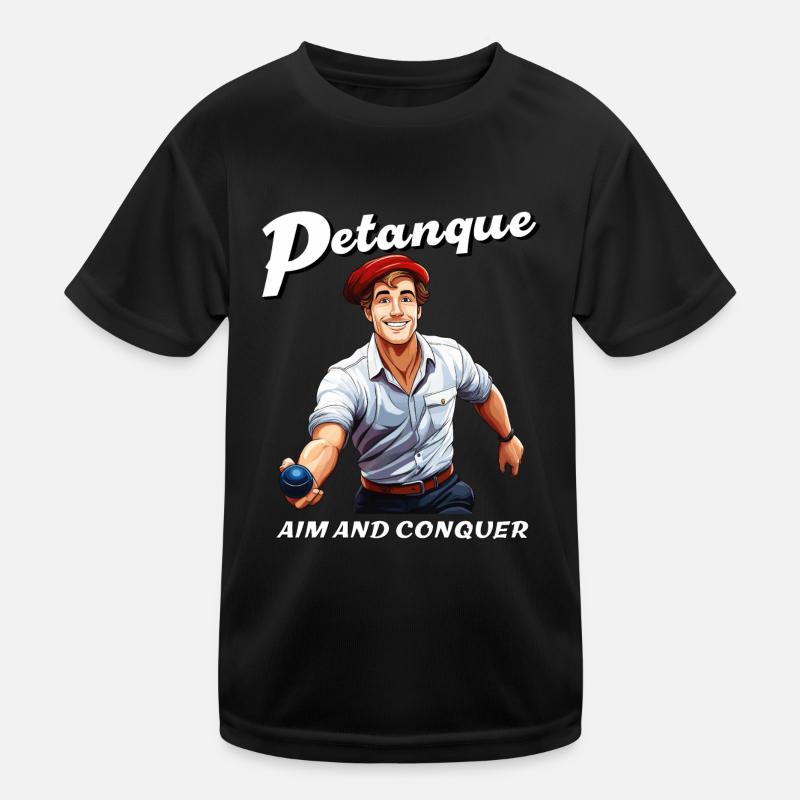 PETANQUE AIM AND CONQUER Kids Functional T-Shirt