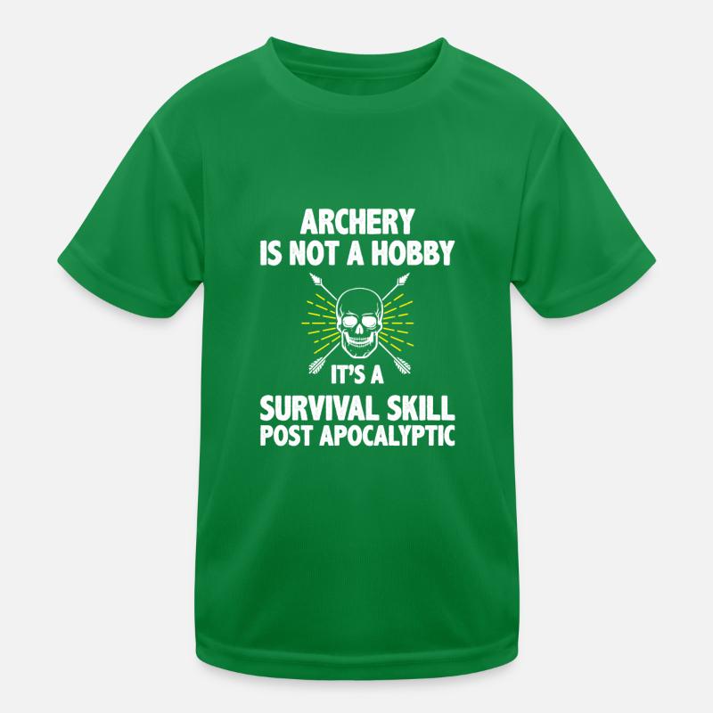Bogenschießen Bogenschütze Kinder Funktions-T-Shirt