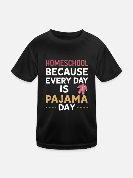 Homeschool Mom Dad Family Life Community Journey - Kids Functional T-Shirt - black - Front