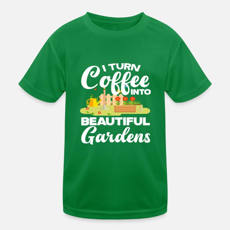 Landschaftsgärtner Kaffee Kinder Funktions-T-Shirt