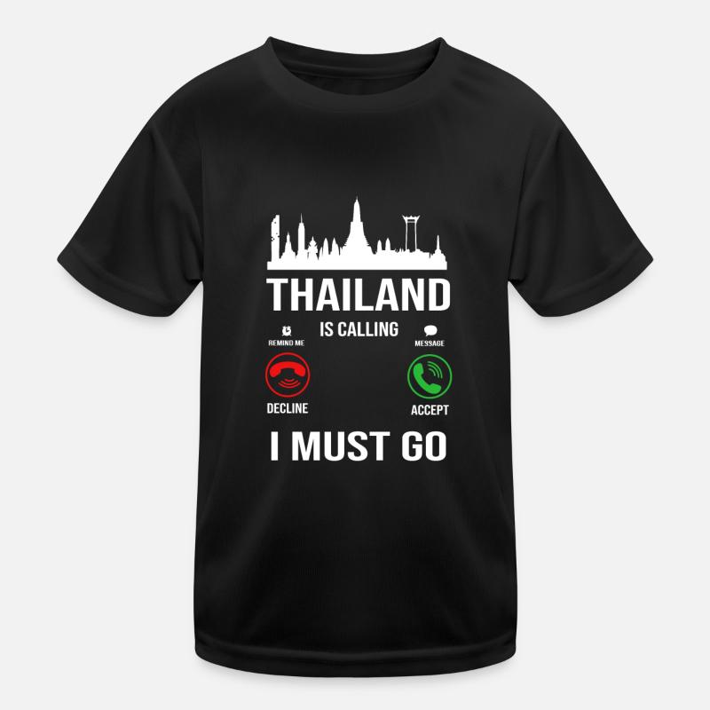 Thailand Thai Language Kids Functional T-Shirt