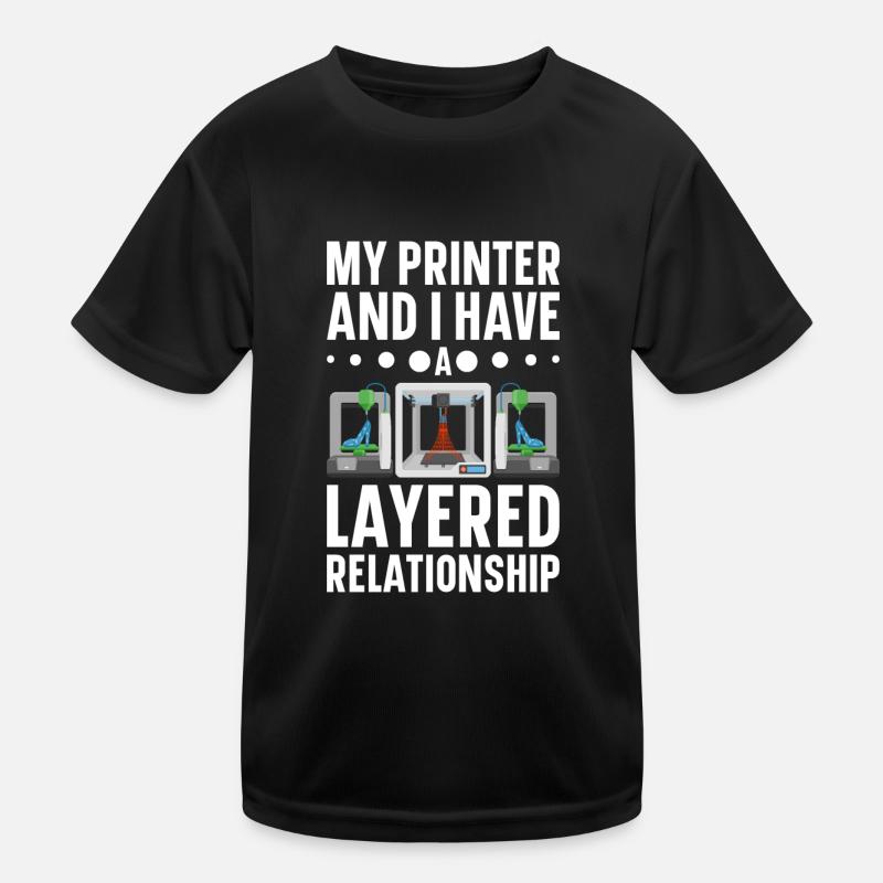 3D Drucker Filament 3D Drucken 3D Druck 3D Printer Kinder Funktions-T-Shirt