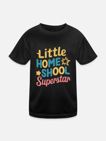 Homeschool Mom Dad Family Life Community Journey - Kinder Funktions-T-Shirt - Schwarz - Vorne