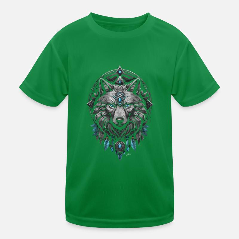 Viking Arctic Wolf Kids Functional T-Shirt