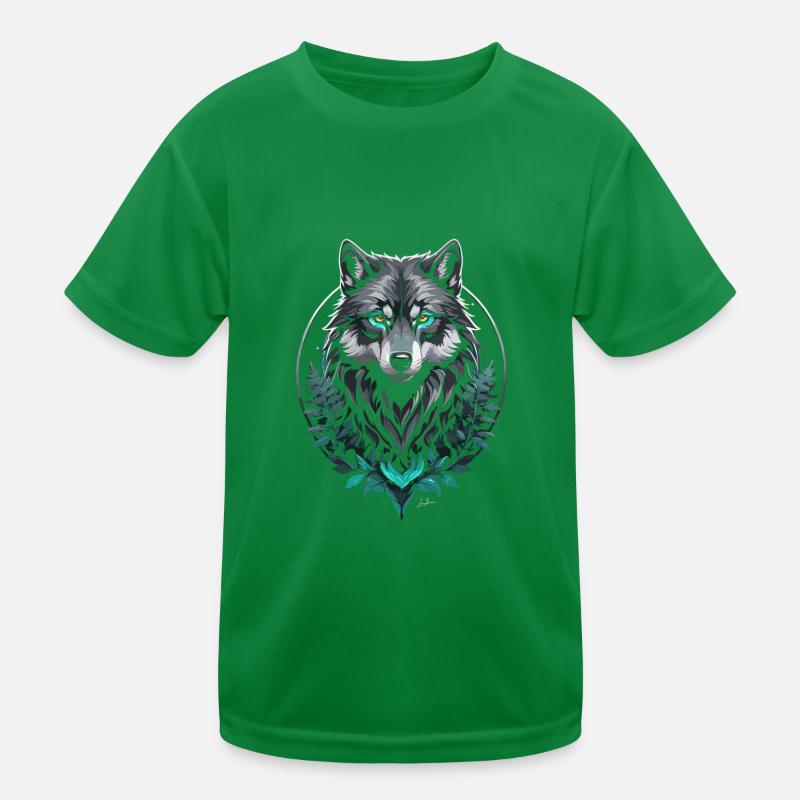 Loup arctique forestier T-shirt sport Enfant