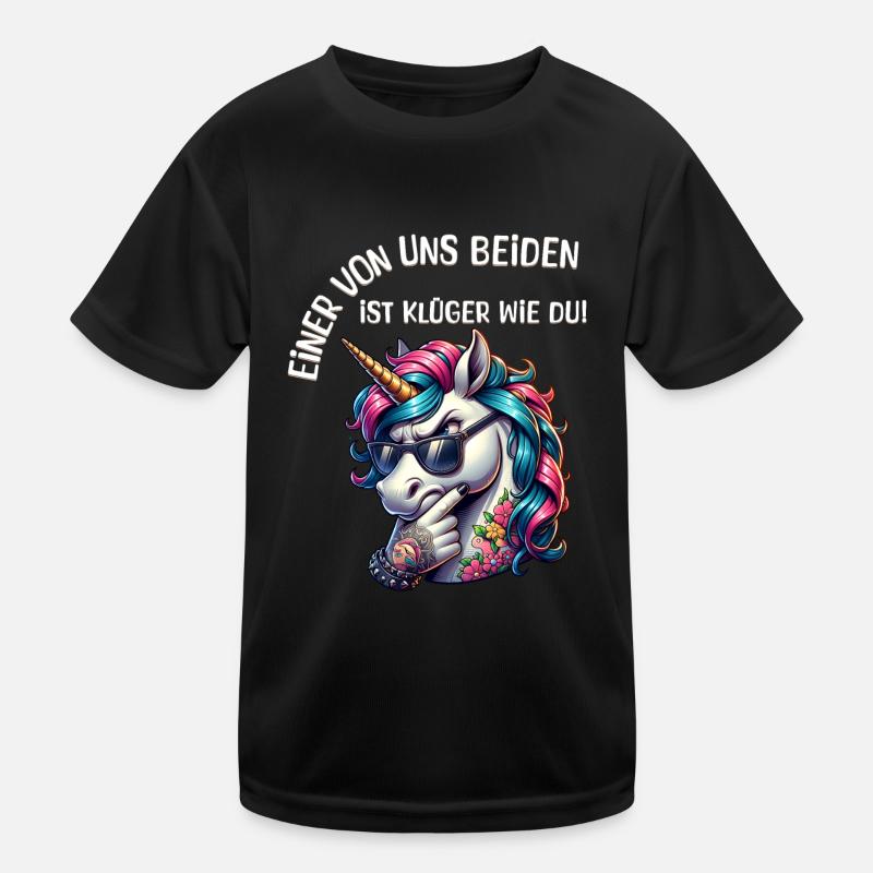 Lustiger Einer von uns beiden ist klüger als du Kinder Funktions-T-Shirt