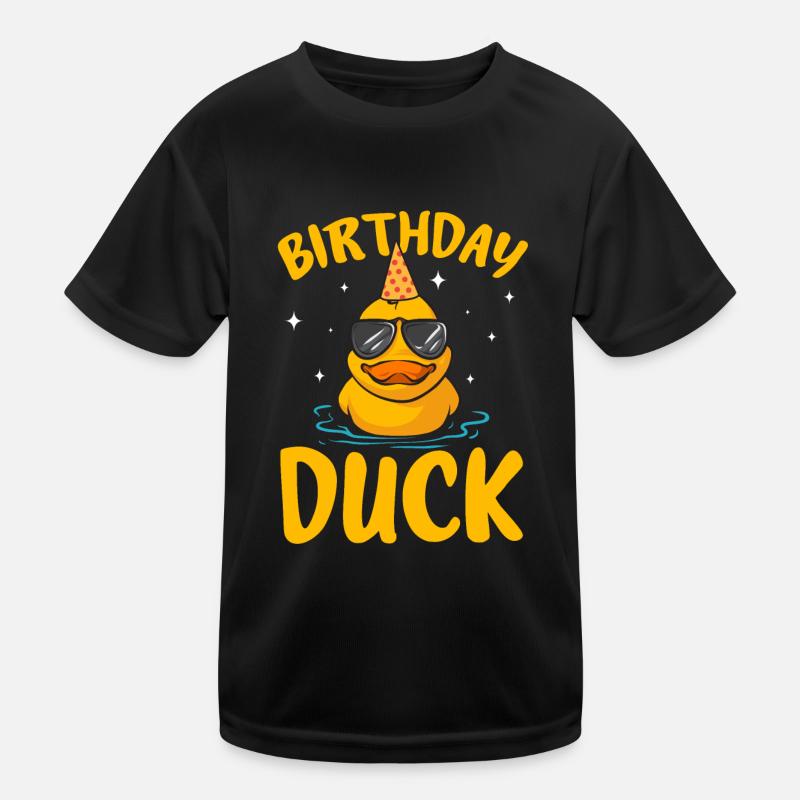 Quietscheentchen Quietscheente Gummiente Kinder Funktions-T-Shirt