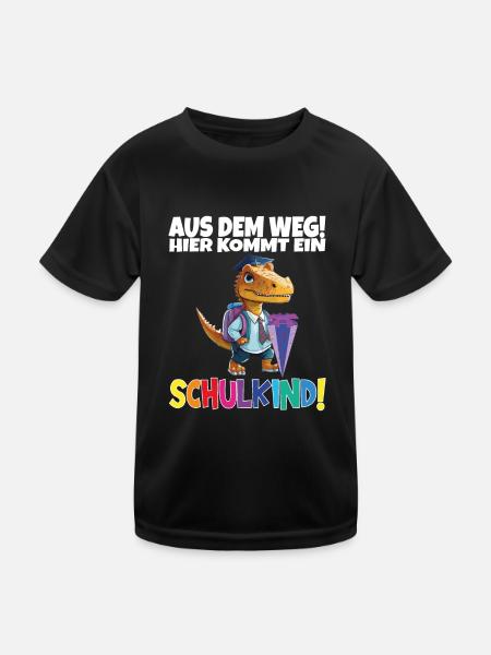 School Child 2024 School Enrollment Back to School - Kids Functional T-Shirt - black - Front