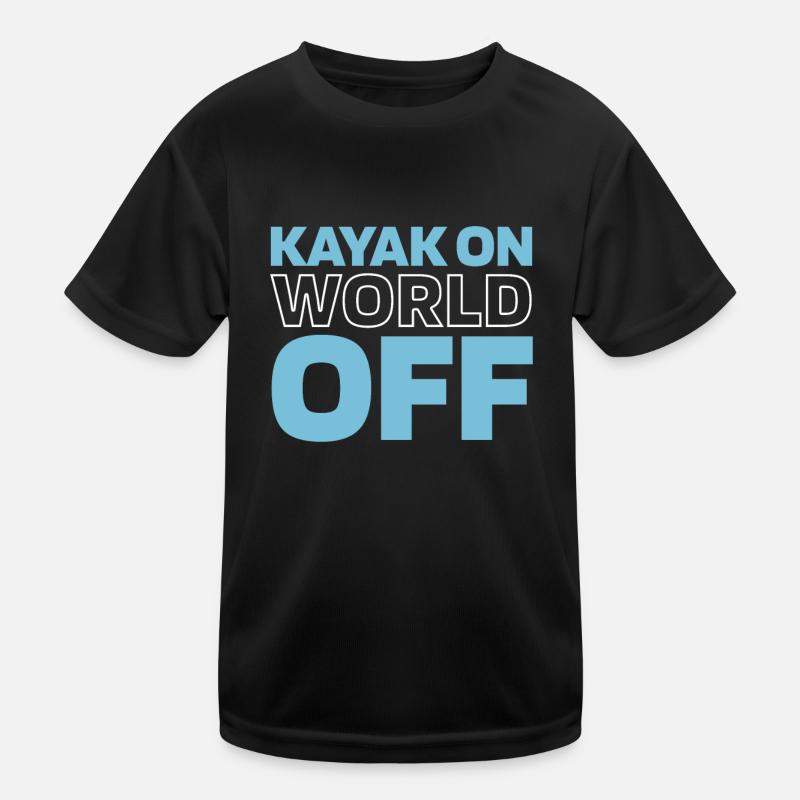 Kayakiste Kayak On World Off T-shirt sport Enfant