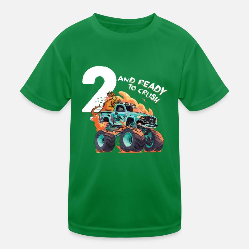 Monster Truck 2e anniversaire garçon - 2 ans & T-shirt sport Enfant
