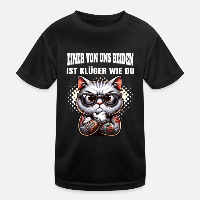 Lustiger Einer von uns beiden ist klüger als du Kinder Funktions-T-Shirt